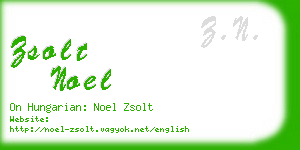 zsolt noel business card